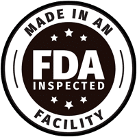 Manufactured in FDA-registered facility